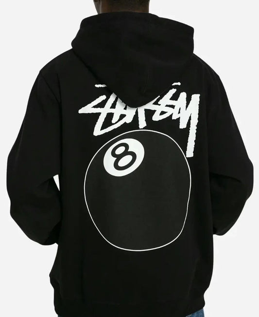 Stussy 8 ball hoodie Black Color model # B 660hb